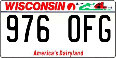 WI license plate 976OFG