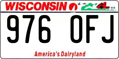 WI license plate 976OFJ