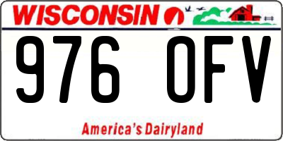 WI license plate 976OFV