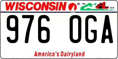 WI license plate 976OGA