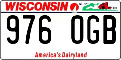 WI license plate 976OGB