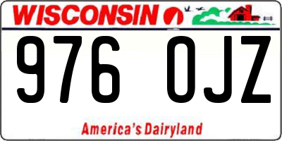 WI license plate 976OJZ