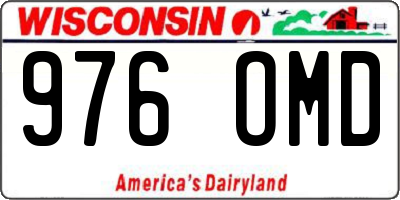 WI license plate 976OMD