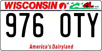 WI license plate 976OTY