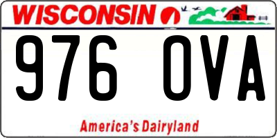 WI license plate 976OVA