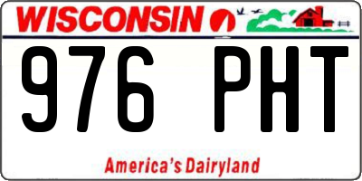 WI license plate 976PHT