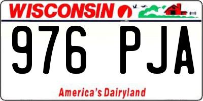 WI license plate 976PJA