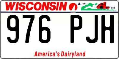 WI license plate 976PJH