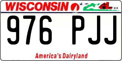 WI license plate 976PJJ