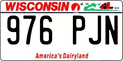 WI license plate 976PJN