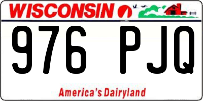 WI license plate 976PJQ