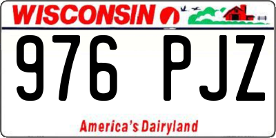 WI license plate 976PJZ