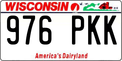 WI license plate 976PKK