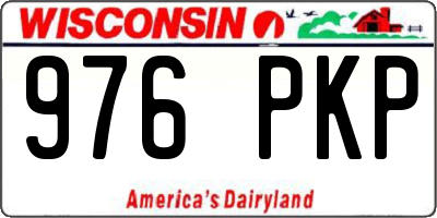WI license plate 976PKP
