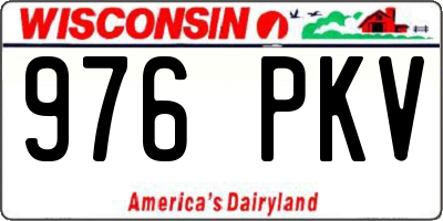 WI license plate 976PKV
