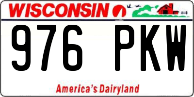 WI license plate 976PKW
