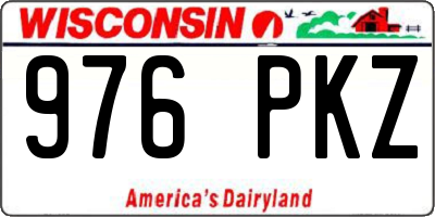 WI license plate 976PKZ