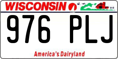 WI license plate 976PLJ