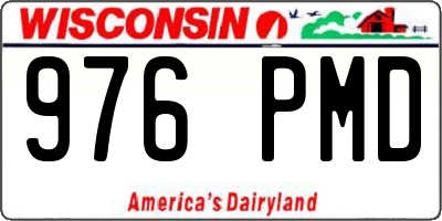 WI license plate 976PMD