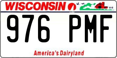 WI license plate 976PMF