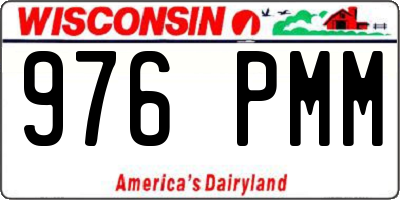 WI license plate 976PMM
