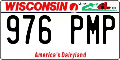WI license plate 976PMP