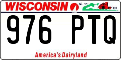 WI license plate 976PTQ