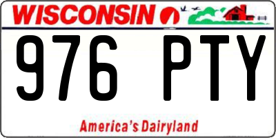 WI license plate 976PTY