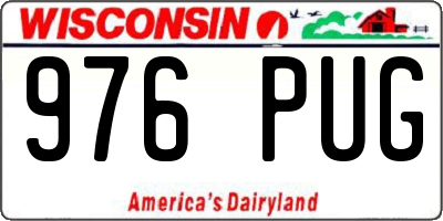 WI license plate 976PUG