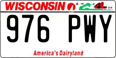 WI license plate 976PWY