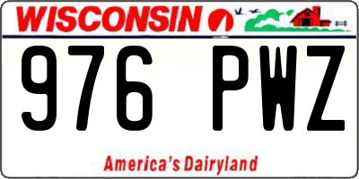 WI license plate 976PWZ