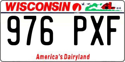 WI license plate 976PXF