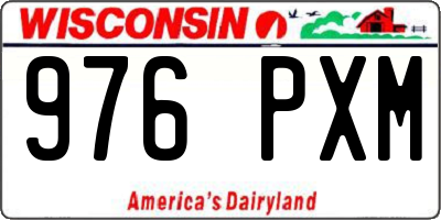 WI license plate 976PXM