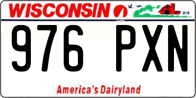 WI license plate 976PXN