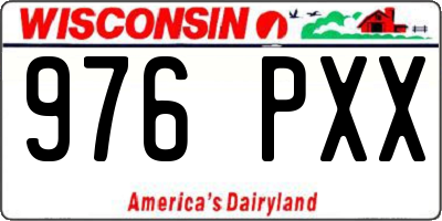 WI license plate 976PXX
