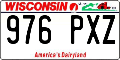 WI license plate 976PXZ