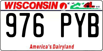 WI license plate 976PYB