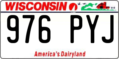 WI license plate 976PYJ