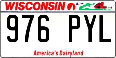 WI license plate 976PYL