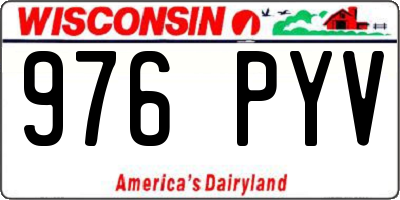 WI license plate 976PYV