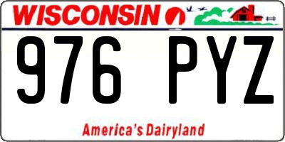 WI license plate 976PYZ