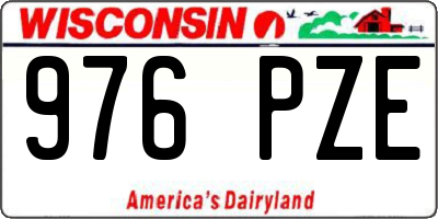 WI license plate 976PZE