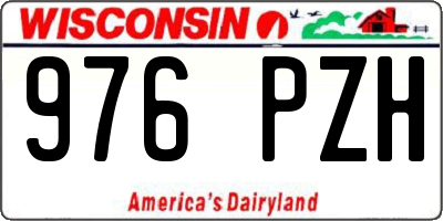WI license plate 976PZH