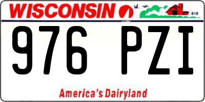 WI license plate 976PZI