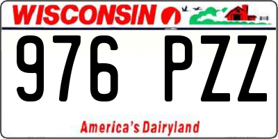 WI license plate 976PZZ