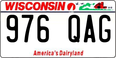 WI license plate 976QAG