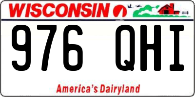 WI license plate 976QHI