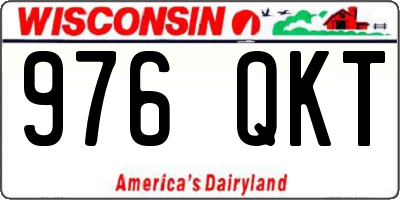 WI license plate 976QKT