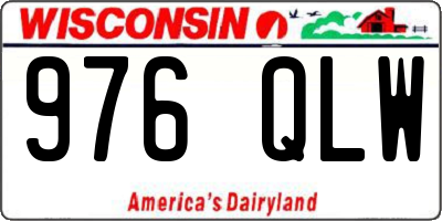 WI license plate 976QLW
