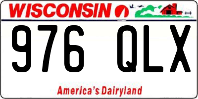 WI license plate 976QLX